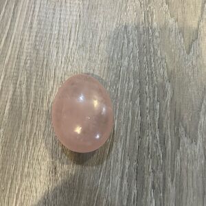 Rose Quartz pink palm stone heart chakra healing meditation
